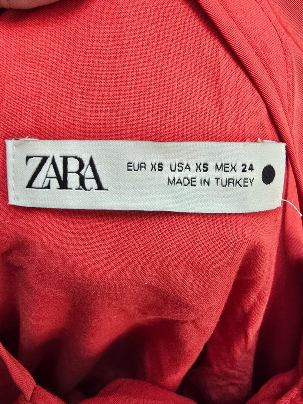 Zara ZW Collection Mini Balloon / Bubble Dress - Red - Picture 4 of 6